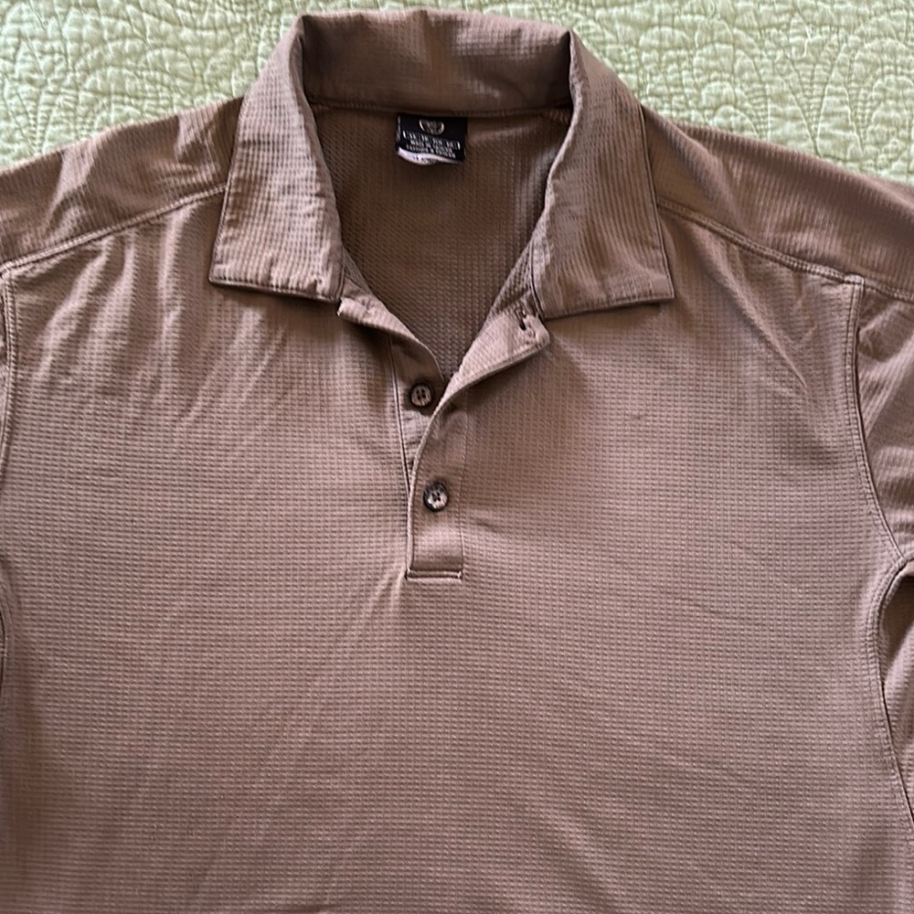 Nike Golf Men's Tan Polo Shirt Size XSmall